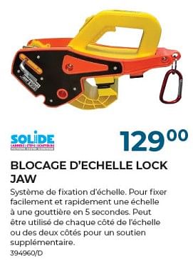 Promoties Blocage d`echelle lock jaw - Solide - Geldig van 22/02/2024 tot 31/03/2024 bij Group Meno