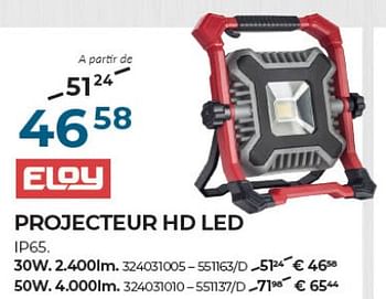 Promotions Projecteur hd led ip6s. - St Eloy - Valide de 22/02/2024 à 31/03/2024 chez Group Meno