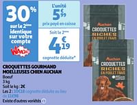 Croquettes gourmand moelleuses chien auchan-Huismerk - Auchan