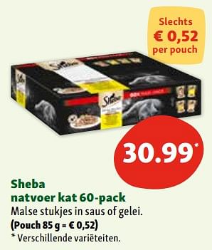 Promoties Sheba natvoer kat - Sheba - Geldig van 06/03/2024 tot 11/03/2024 bij Maxi Zoo