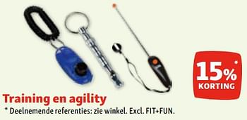 Promoties 15% korting training en agility - Huismerk - Maxi Zoo - Geldig van 06/03/2024 tot 11/03/2024 bij Maxi Zoo
