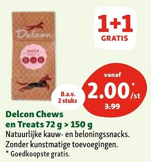 Promoties Delcon chews en treats - Delcon - Geldig van 06/03/2024 tot 11/03/2024 bij Maxi Zoo