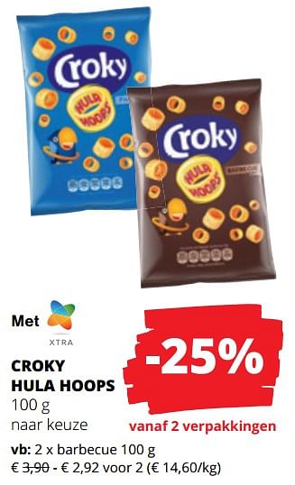 Promoties Croky hula hoops barbecue - Croky - Geldig van 29/02/2024 tot 13/03/2024 bij Spar (Colruytgroup)