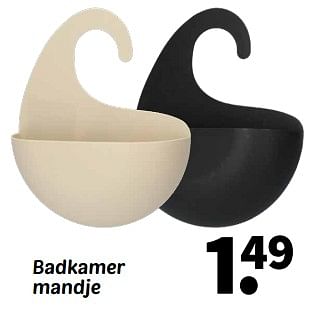 Promoties Badkamer mandje - Huismerk - Wibra - Geldig van 26/02/2024 tot 10/03/2024 bij Wibra