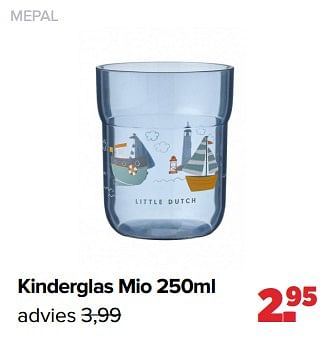 Promoties Kinderglas mio - Mepal - Geldig van 26/02/2024 tot 16/03/2024 bij Baby-Dump