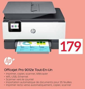 Promotions Hp officejet pro 9012e tout-en-un - HP - Valide de 26/02/2024 à 31/03/2024 chez Selexion