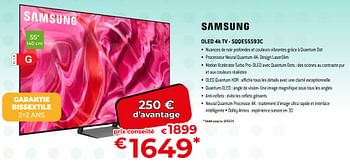 Promoties Samsung oled 4k tv - sqqe55s93c - Samsung - Geldig van 26/02/2024 tot 31/03/2024 bij Exellent