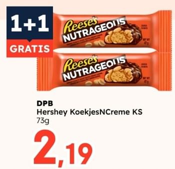 Promoties Dpb hershey koekjesncreme ks - Reeses - Geldig van 18/02/2024 tot 02/03/2024 bij Ochama