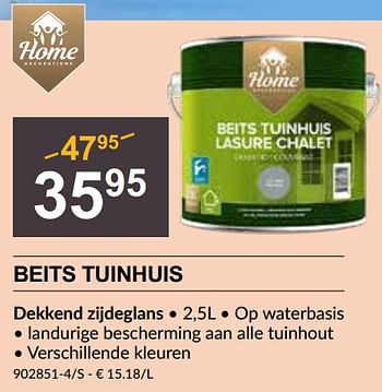 Promoties Beits tuinhuis - Huismerk - HandyHome - Geldig van 29/02/2024 tot 18/03/2024 bij HandyHome