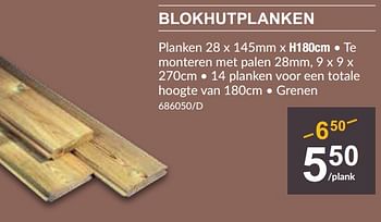 Promoties Blokhutplanken - Cartri - Geldig van 29/02/2024 tot 18/03/2024 bij HandyHome