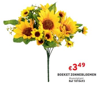 Promoties Boeket zonnebloemen - Huismerk - Trafic  - Geldig van 28/02/2024 tot 04/03/2024 bij Trafic