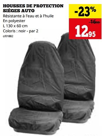 Promoties Housses de protection sièges auto - Huismerk - Dema - Geldig van 04/03/2024 tot 31/03/2024 bij Dema