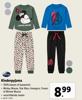 Promoties Kinderpyjama - Disney - Geldig van 06/03/2024 tot 12/03/2024 bij Lidl