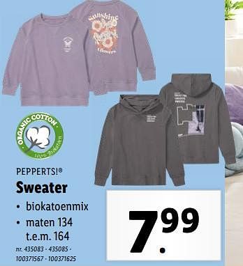 Promoties Sweater - Pepperts - Geldig van 06/03/2024 tot 12/03/2024 bij Lidl