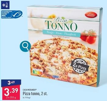 Promoties Pizza tonno - CASA MORANDO  - Geldig van 04/03/2024 tot 10/03/2024 bij Aldi