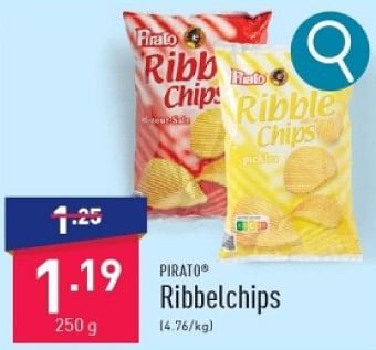Promoties Ribbelchips - Pirato - Geldig van 04/03/2024 tot 10/03/2024 bij Aldi
