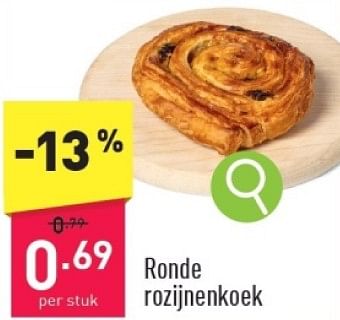 Promoties Ronde rozijnenkoek - Huismerk - Aldi - Geldig van 04/03/2024 tot 10/03/2024 bij Aldi