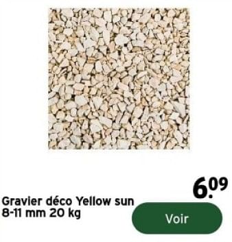 Promoties Gravier déco yellow sun - Huismerk - Gamma - Geldig van 14/02/2024 tot 31/12/2024 bij Gamma