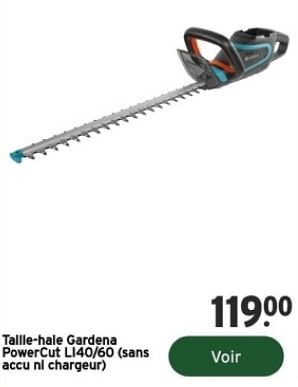 Promoties Taille hale gardena powercut li40-60 - Gardena - Geldig van 14/02/2024 tot 31/12/2024 bij Gamma