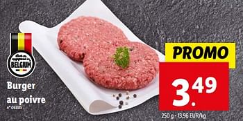 Promotions Burger au poivre - Produit maison - Lidl - Valide de 06/03/2024 à 12/03/2024 chez Lidl