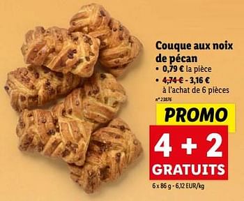 Promotions Couque aux noix de pécan - Produit maison - Lidl - Valide de 06/03/2024 à 12/03/2024 chez Lidl