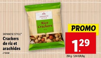 Promotions Crackers de riz et arachides - Vitasia - Valide de 06/03/2024 à 12/03/2024 chez Lidl