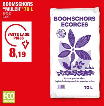 Promoties Boomschors mulch - Huismerk - Hubo  - Geldig van 28/02/2024 tot 10/03/2024 bij Hubo