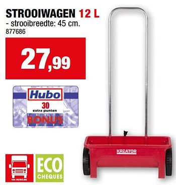 Promotions Strooiwagen - Kreator - Valide de 28/02/2024 à 10/03/2024 chez Hubo
