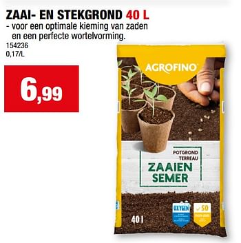 Promoties Zaai- en stekgrond - Agrofino - Geldig van 28/02/2024 tot 10/03/2024 bij Hubo