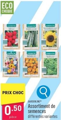 Promotions Assortiment de semences - Garden line - Valide de 06/03/2024 à 10/03/2024 chez Aldi