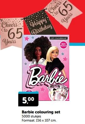 Promoties Barbie colouring set - Mattel - Geldig van 02/03/2024 tot 10/03/2024 bij BoekenVoordeel