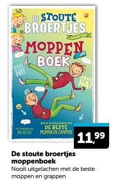 Promoties De stoute broertjes moppenboek - Huismerk - Boekenvoordeel - Geldig van 02/03/2024 tot 10/03/2024 bij BoekenVoordeel