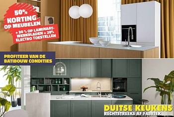 Promotions 50% korting op meubelen - Produit maison - Bouwcenter Frans Vlaeminck - Valide de 01/03/2024 à 31/03/2024 chez Bouwcenter Frans Vlaeminck