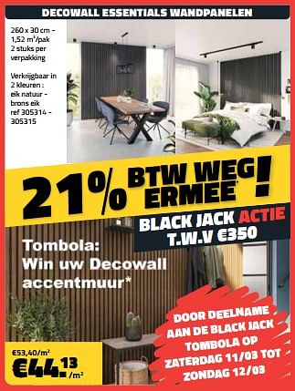 Promoties Decowall essentials wandpanelen - Huismerk - Bouwcenter Frans Vlaeminck - Geldig van 01/03/2024 tot 31/03/2024 bij Bouwcenter Frans Vlaeminck