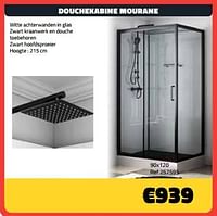 Douchekabine mourane 90x120-Huismerk - Bouwcenter Frans Vlaeminck