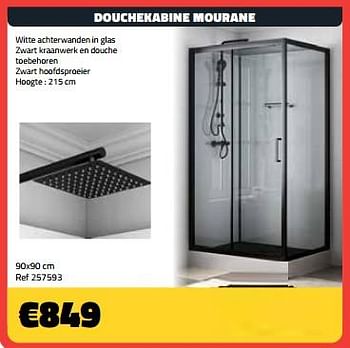 Promotions Douchekabine mourane 90x90 cm - Produit maison - Bouwcenter Frans Vlaeminck - Valide de 01/03/2024 à 31/03/2024 chez Bouwcenter Frans Vlaeminck