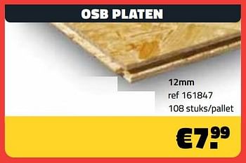 Promoties Osb platen 12mm - Huismerk - Bouwcenter Frans Vlaeminck - Geldig van 01/03/2024 tot 31/03/2024 bij Bouwcenter Frans Vlaeminck