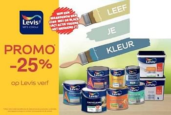 Promotions Promo -25% op levis verf - Levis - Valide de 01/03/2024 à 31/03/2024 chez Bouwcenter Frans Vlaeminck
