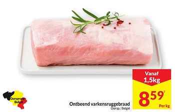 Promoties Ontbeend varkensruggebraad - Huismerk - Intermarche - Geldig van 05/03/2024 tot 10/03/2024 bij Intermarche