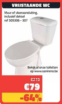 Vrijstaande wc-Huismerk - Bouwcenter Frans Vlaeminck