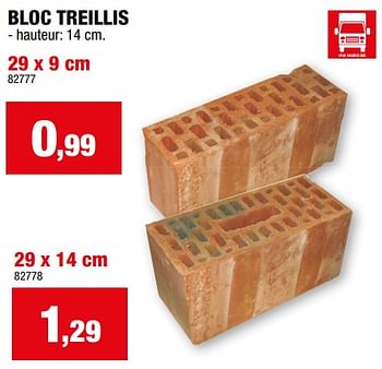 Promotions Bloc treillis - Produit maison - Hubo  - Valide de 28/02/2024 à 10/03/2024 chez Hubo