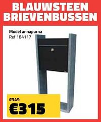 Blauwsteen brievenbussen model annapurna-Huismerk - Bouwcenter Frans Vlaeminck