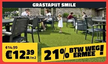 Promotions Grastapijt smile extra dik - Produit maison - Bouwcenter Frans Vlaeminck - Valide de 01/03/2024 à 31/03/2024 chez Bouwcenter Frans Vlaeminck