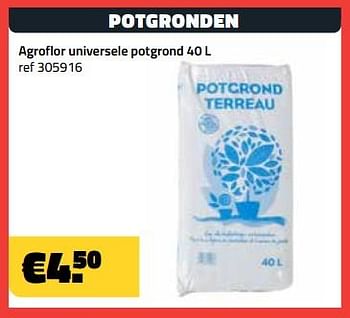 Promoties Potgronden agroflor universele potgrond - Agroflore - Geldig van 01/03/2024 tot 31/03/2024 bij Bouwcenter Frans Vlaeminck