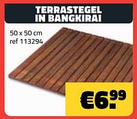 Terrastegel in bangkirai-Huismerk - Bouwcenter Frans Vlaeminck