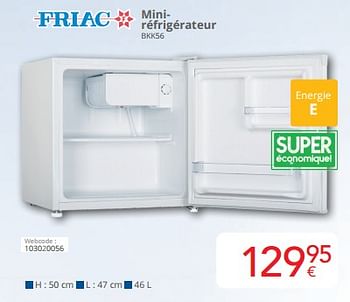 Promoties Friac miniréfrigérateur bkk56 - Friac - Geldig van 01/03/2024 tot 31/03/2024 bij Eldi