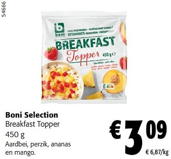 Promoties Boni selection breakfast topper - Boni - Geldig van 28/02/2024 tot 12/03/2024 bij Colruyt
