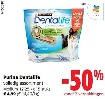 Promoties Purina dentalife medium - Purina - Geldig van 28/02/2024 tot 12/03/2024 bij Colruyt
