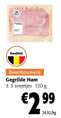 Promoties Gegrilde ham - Huismerk - Colruyt - Geldig van 28/02/2024 tot 12/03/2024 bij Colruyt