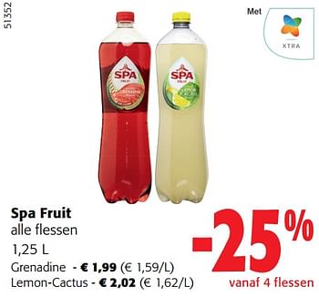 Promoties Spa fruit alle flessen - Spa - Geldig van 28/02/2024 tot 12/03/2024 bij Colruyt